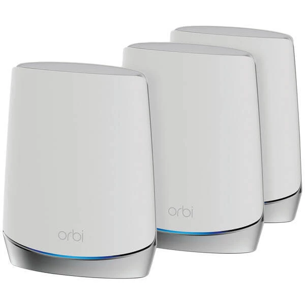 NETGEAR Orbi RBK753 WiFi 6 Tri-Band Mesh System AX4200 3-Set RBK753-100EUS - Router WLAN ⋅ LAN 3 NETGEAR Orbi RBK753 WiFi 6 Tri-Band Mesh System AX4200 3-Set RBK753-100EUS - Router WLAN ⋅ LAN