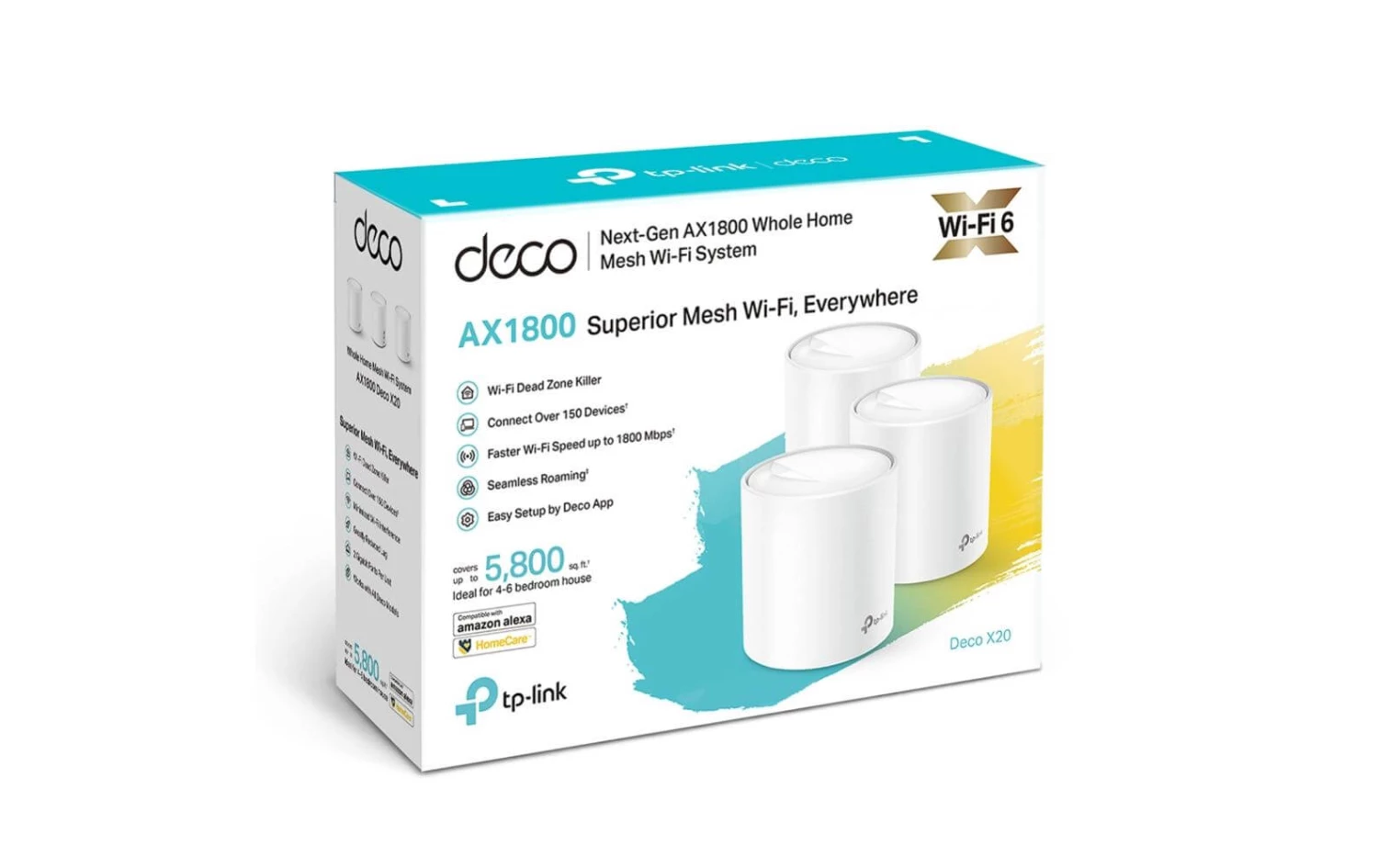 TP-Link AX1800 Whole-Home Mesh Wi-Fi System - Router WLAN ⋅ LAN 4 TP-Link AX1800 Whole-Home Mesh Wi-Fi System - Router WLAN ⋅ LAN – Bild 2