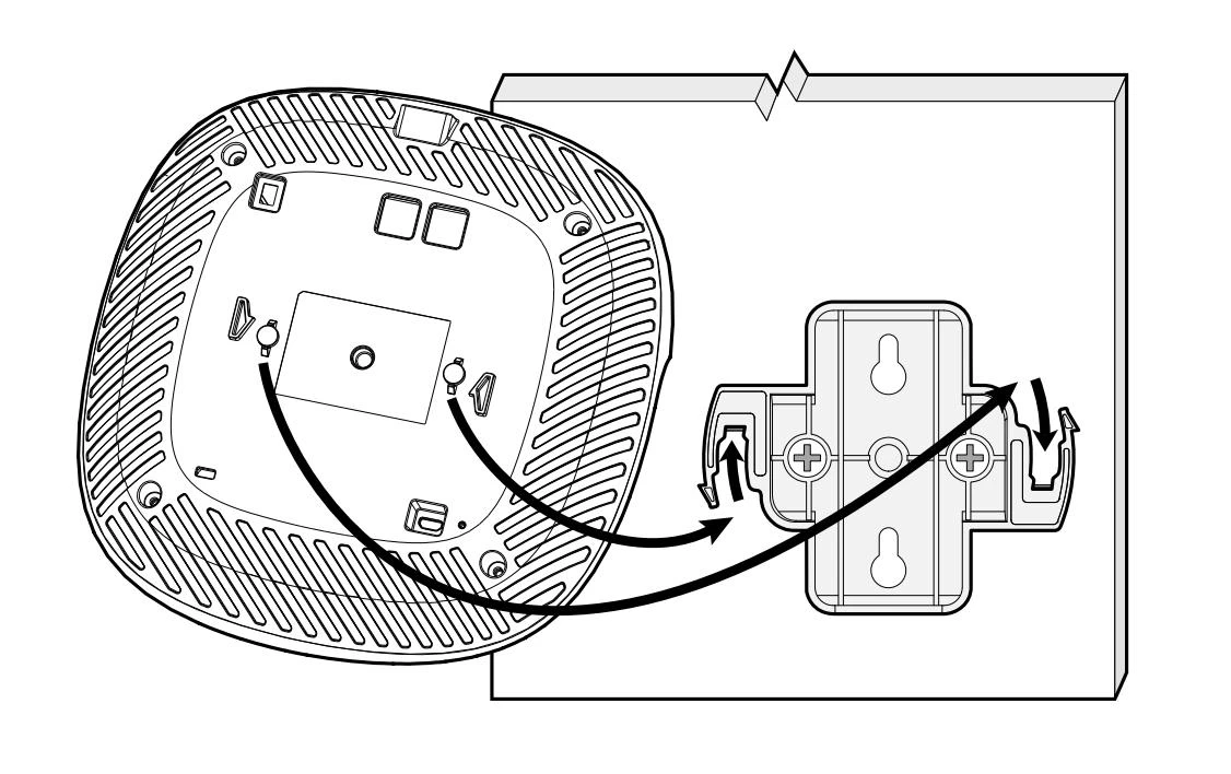 HPE Aruba Wandhalterung Low Profile Basic AP Kit AP-MNT-W4 - WLAN Komponenten 4 HPE Aruba Wandhalterung Low Profile Basic AP Kit AP-MNT-W4 - WLAN Komponenten – Bild 2