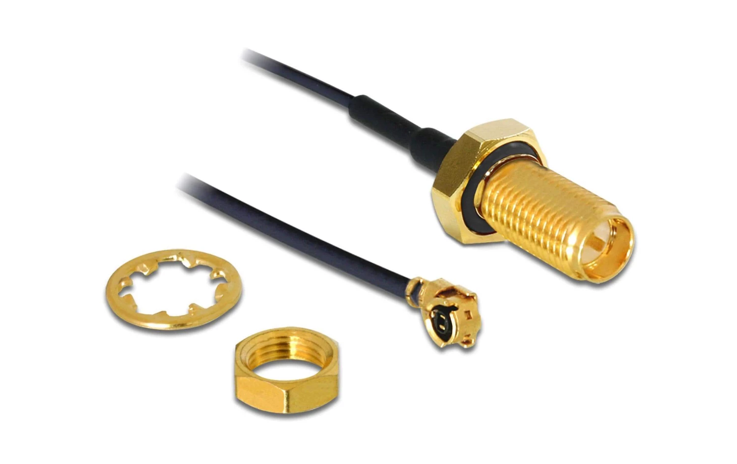 DeLock Antennenkabel RP-SMA Zu MHF I, 0.2 M - Antennen 3 DeLock Antennenkabel RP-SMA Zu MHF I, 0.2 M - Antennen