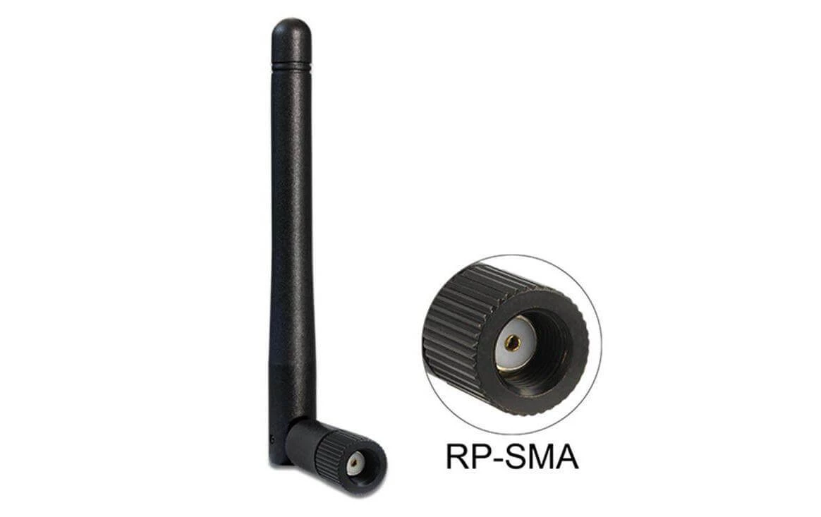 DeLock WLAN-Antenne 802.11 Ac/a/b/g/n RP-SMA 2 DBi Rundstrahl - WLAN Komponenten 5 DeLock WLAN-Antenne 802.11 Ac/a/b/g/n RP-SMA 2 DBi Rundstrahl - WLAN Komponenten – Bild 3