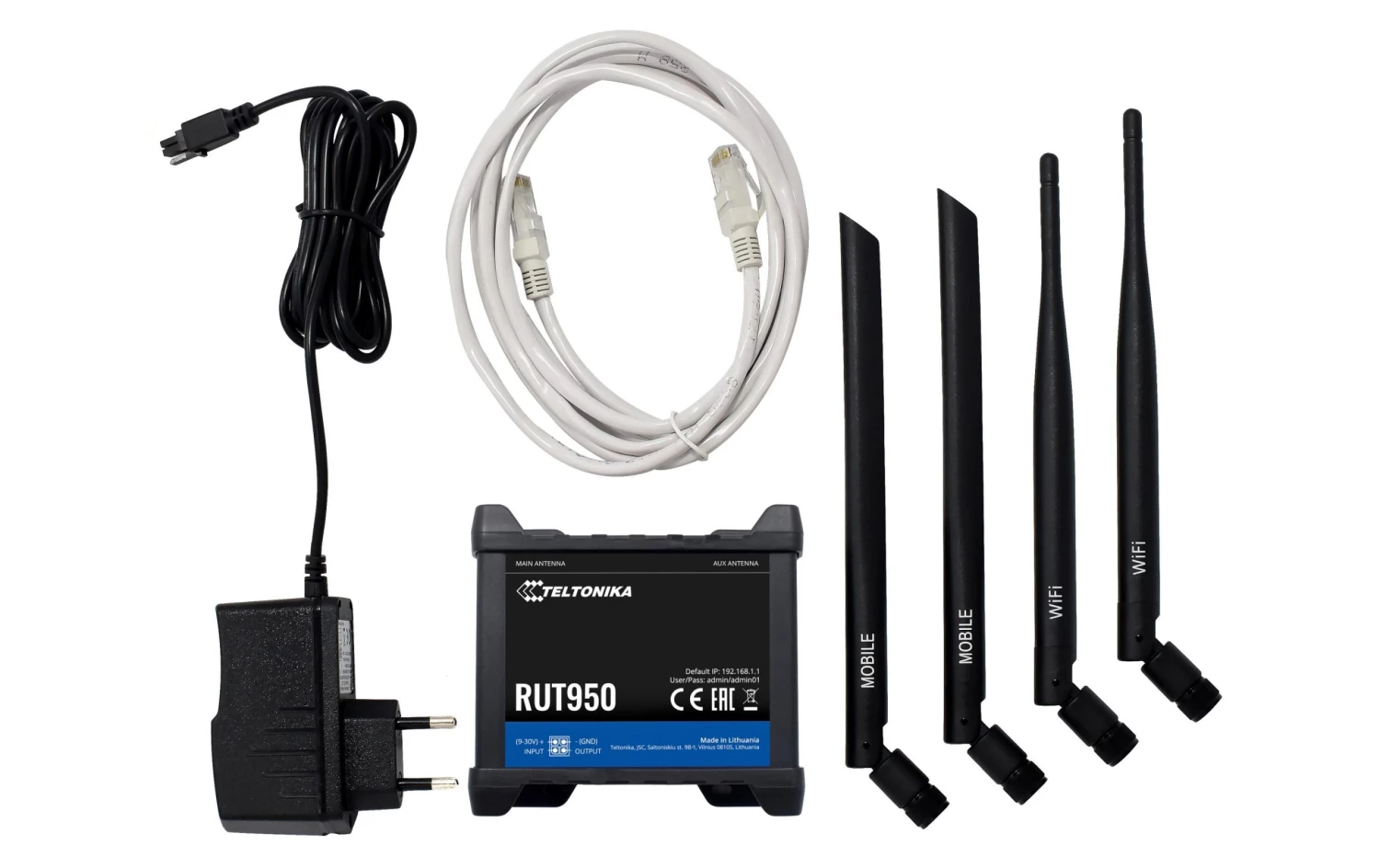 Teltonika LTE-Industrierouter RUT950NG Dual-SIM - Router WLAN ⋅ LAN 4 Teltonika LTE-Industrierouter RUT950NG Dual-SIM - Router WLAN ⋅ LAN – Bild 2