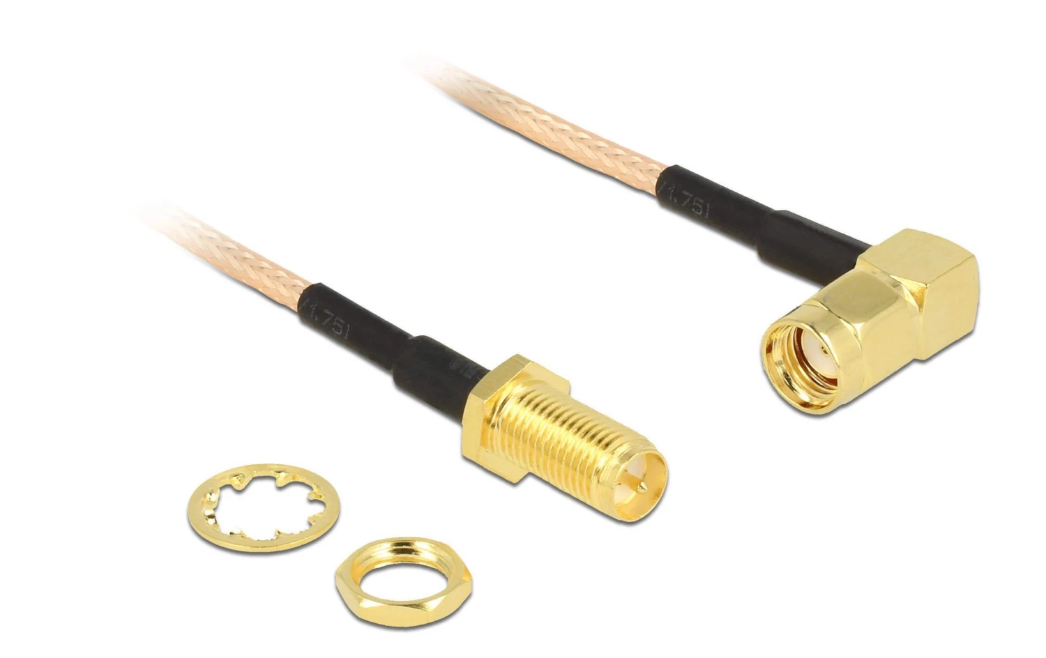 DeLock Antennenkabel RP-SMA Zu RP-SMA, 0.16 M - WLAN Komponenten 4 DeLock Antennenkabel RP-SMA Zu RP-SMA, 0.16 M - WLAN Komponenten – Bild 2