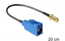 DeLock Antennenkabel FAKRA C - SMA, (f-f), 20cm Zum Einbau - WLAN Komponenten -WLAN Verkaufsladen 821438 3 5