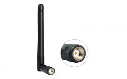 DeLock WLAN-Antenne 2.4 GHz, 10.8 Cm RP-SMA 2 DBi Rundstrahl - Antennen