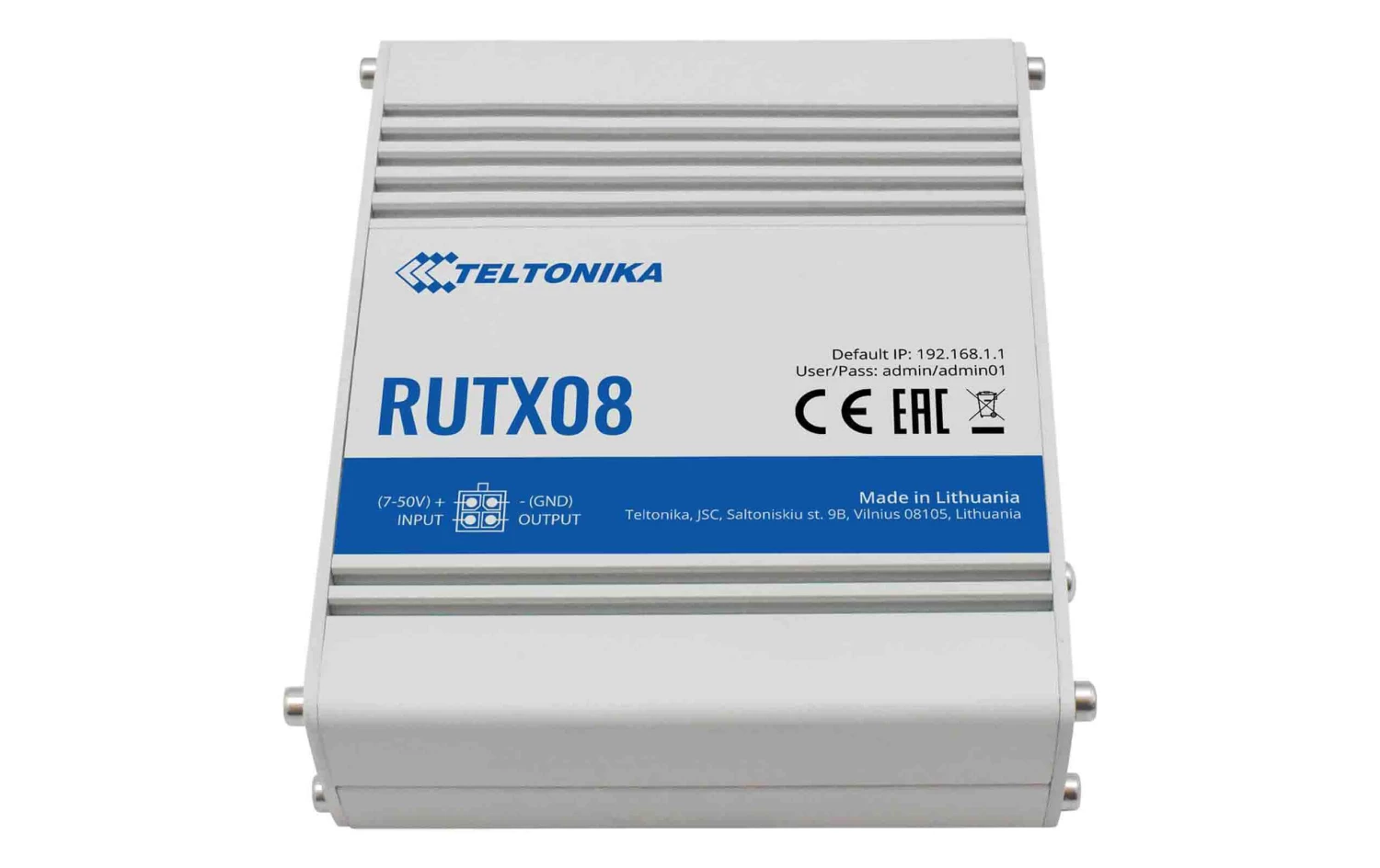 Teltonika VPN-Router RUTX08 Industrierouter - Router WLAN ⋅ LAN 3 Teltonika VPN-Router RUTX08 Industrierouter - Router WLAN ⋅ LAN