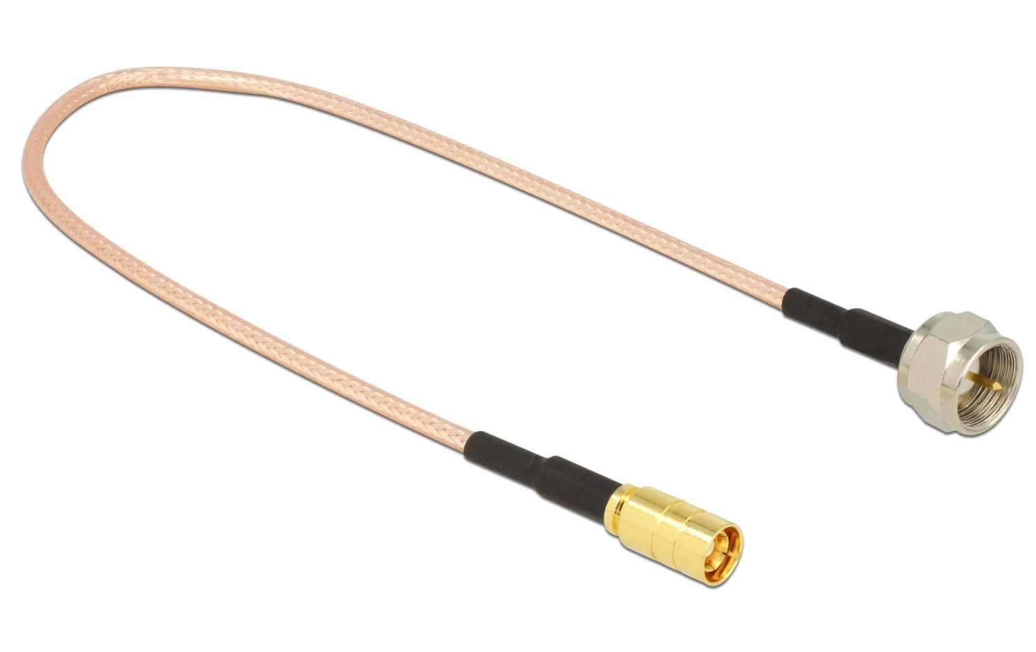DeLock Antennenadapter F - SMB Stecker-Stecker, 25cm - Antennen 3 DeLock Antennenadapter F - SMB Stecker-Stecker, 25cm - Antennen