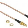 DeLock Antennenadapter F - SMB Stecker-Buchse, Zum Einbau, 25cm - Antennen